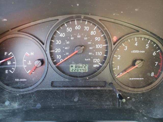 Photo 9 from auction – 2005 SUBARU IMPREZA RS with VIN JF1GG67595G805594