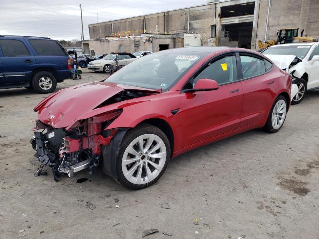 TESLA MODEL 3 2022 with VIN 5YJ3E1EB0NF185089 - Photo from auction