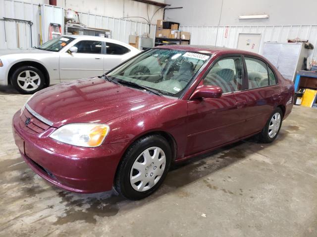 HONDA CIVIC EX 2002 with VIN 2HGES26832H504079 - Photo from auction