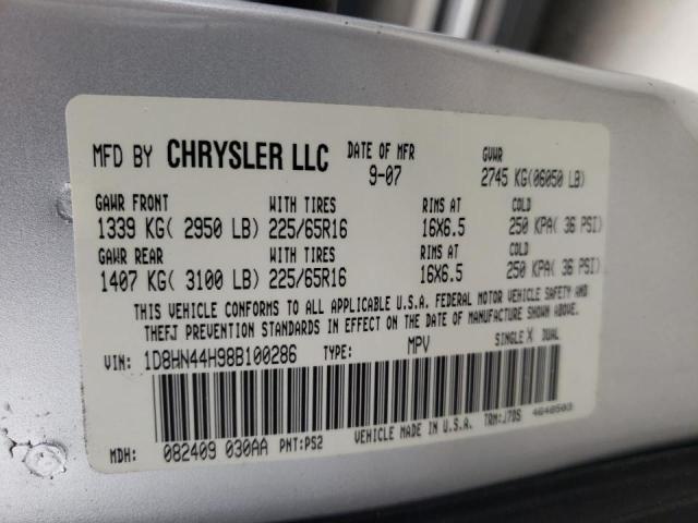 Photo 14 from auction – 2008 DODGE GRAND CARA with VIN 1D8HN44H98B100286