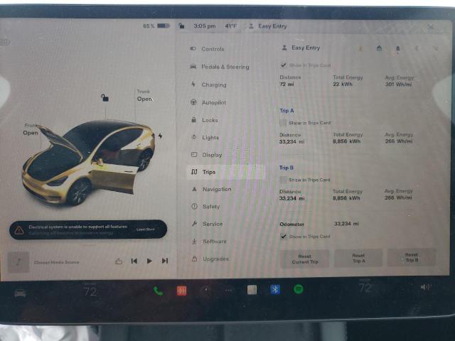 Photo 9 from auction – 2022 TESLA MODEL Y with VIN 7SAYGDEE7NF441145