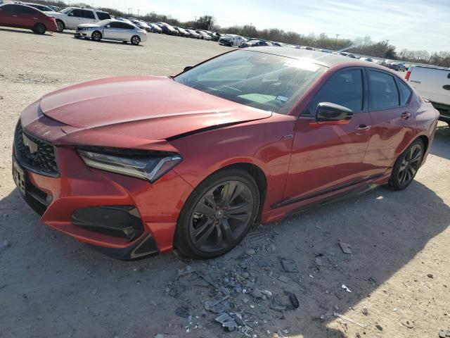 ACURA TLX TECH A 2021 with VIN 19UUB6F54MA007990 - Photo from auction