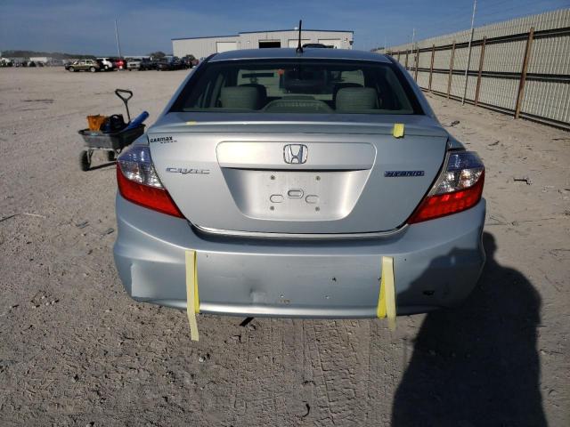 Photo 6 from auction – 2012 HONDA CIVIC HYBR with VIN JHMFB4F28CS000386