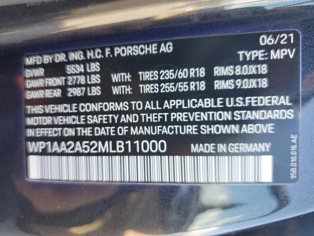 Photo 14 from auction – 2021 PORSCHE MACAN with VIN WP1AA2A52MLB11000