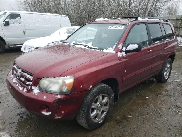 TOYOTA HIGHLANDER 2006 with VIN JTEDP21A160122032 - Photo from auction