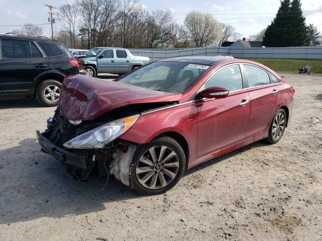 HYUNDAI SONATA SE 2014 with VIN 5NPEC4AC1EH881833 - Photo from auction
