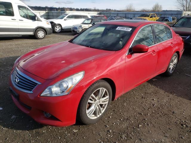 INFINITI G37 BASE 2012 with VIN JN1CV6AP1CM624824 - Photo from auction