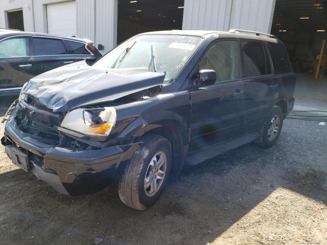 HONDA PILOT EX 2004 with VIN 5FNYF184X4B008029 - Photo from auction