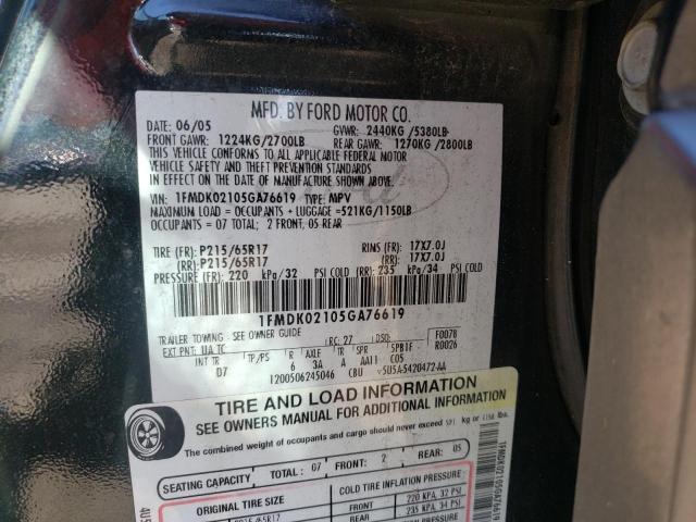 Photo 14 from auction – 2005 FORD FREESTYLE with VIN 1FMDK02105GA76619