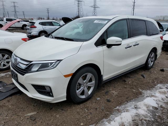 HONDA ODYSSEY EX 2018 with VIN 5FNRL6H7XJB003574 - Photo from auction