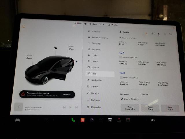 Photo 9 from auction – 2022 TESLA MODEL 3 with VIN 5YJ3E1EA6NF372098