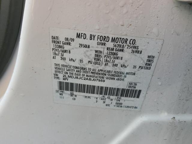 Photo 14 from auction – 2010 LINCOLN MKX with VIN 2LMDJ8JC2ABJ07959