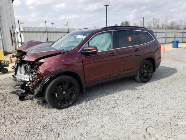 HONDA PILOT SE 2022 with VIN 5FNYF5H26NB034005 - Photo from auction