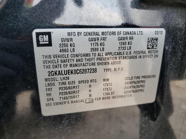 Photo 14 from auction – 2012 GMC TERRAIN SL with VIN 2GKALUEK0C6287238