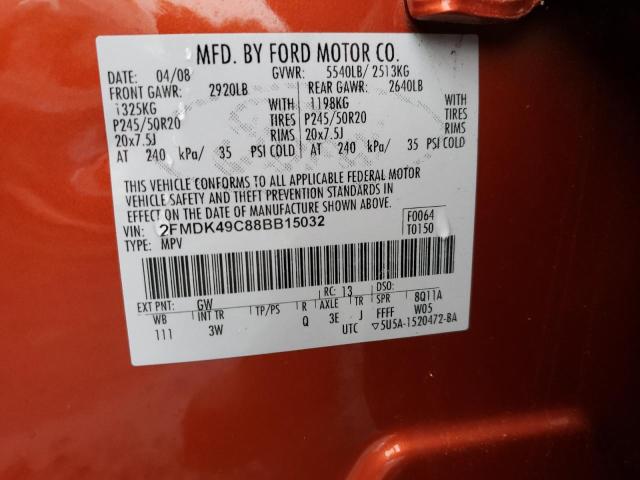 Photo 14 from auction – 2008 FORD EDGE LIMIT with VIN 2FMDK49C88BB15032