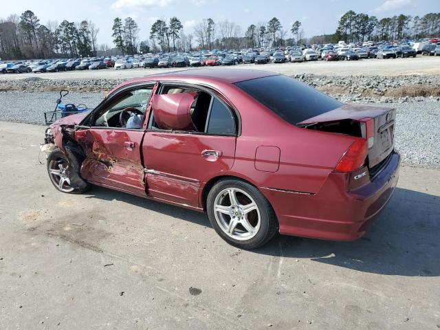 Photo 2 from auction – 2005 HONDA CIVIC EX with VIN 2HGES26725H548571