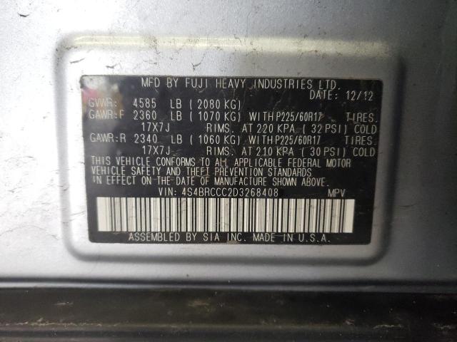 Снимка 14 от търг – 2013 SUBARU OUTBACK 2. с VIN 4S4BRCCC2D3268408