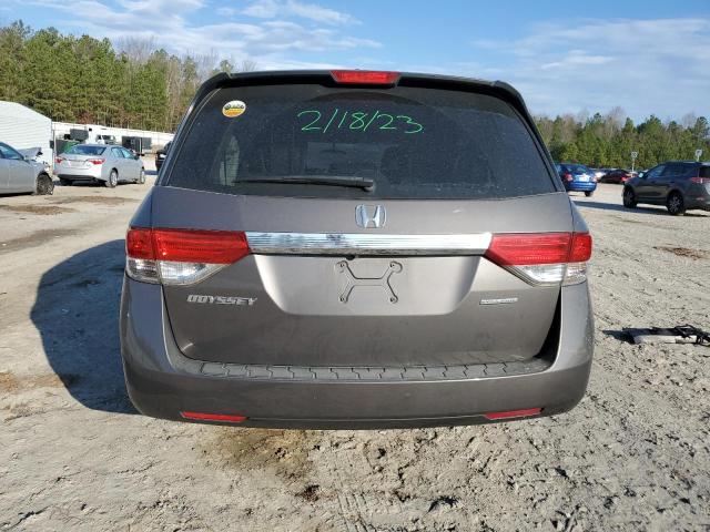 Photo 6 from auction – 2016 HONDA ODYSSEY SE with VIN 5FNRL5H38GB129352