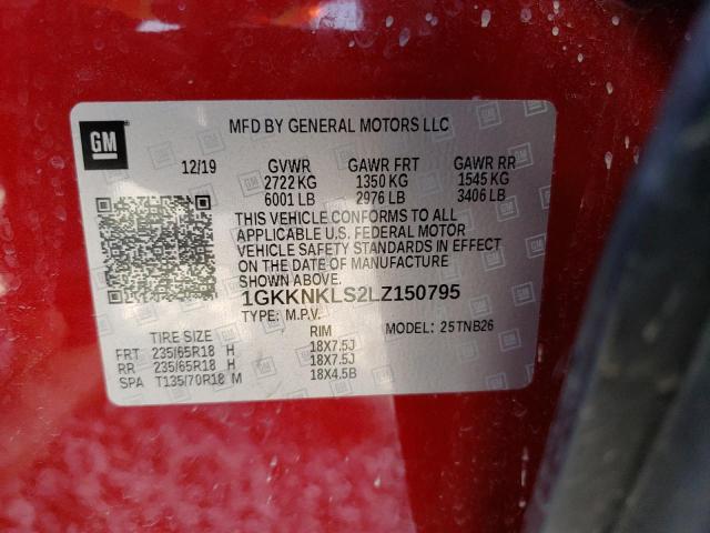 Photo 14 from auction – 2020 GMC ACADIA SLE with VIN 1GKKNKLS2LZ150795