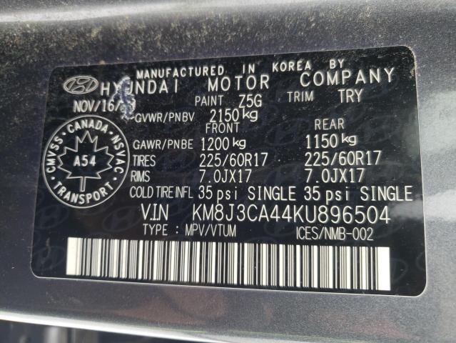 Photo 14 from auction – 2019 HYUNDAI TUCSON with VIN KM8J3CA44KU896504