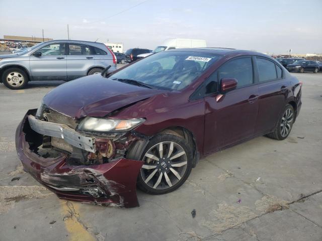 HONDA CIVIC EXL 2015 with VIN 2HGFB2F91FH511678 - Photo from auction