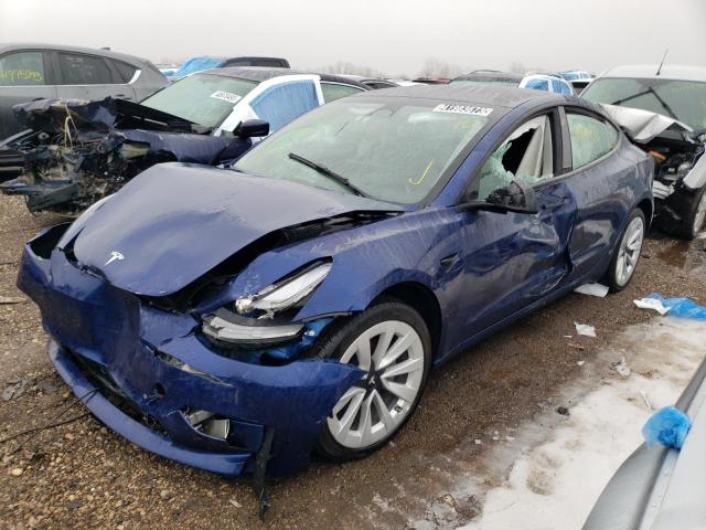 TESLA MODEL 3 2022 with VIN 5YJ3E1EB8NF289376 - Photo from auction