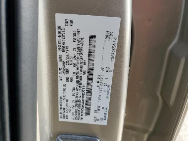 Photo 14 from auction – 2017 FORD ESCAPE SE with VIN 1FMCU9GD0HUD37511