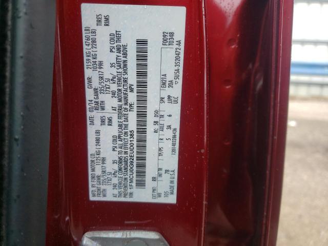 Photo 14 from auction – 2014 FORD ESCAPE SE with VIN 1FMCU0G92EUD01385