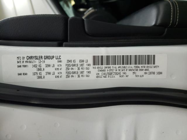 Photo 14 from auction – 2015 JEEP GRAND CHER with VIN 1C4RJFBG8FC726245