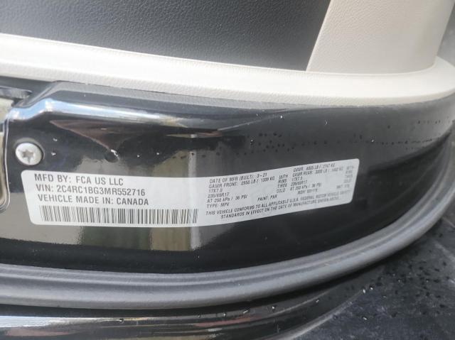 Photo 10 from auction – 2021 CHRYSLER PACIFICA T with VIN 2C4RC1BG3MR552716