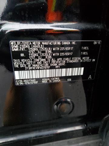 Photo 14 from auction – 2015 TOYOTA RAV4 XLE with VIN 2T3RFREV9FW378787