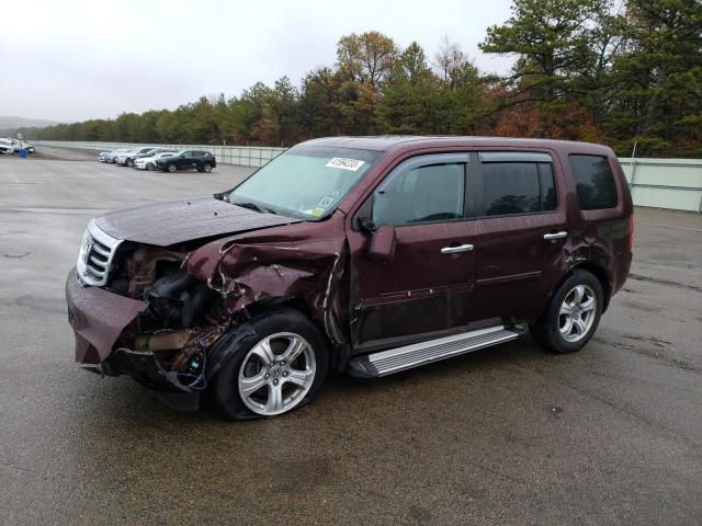 HONDA PILOT EXL 2013 with VIN 5FNYF4H54DB076689 - Photo from auction