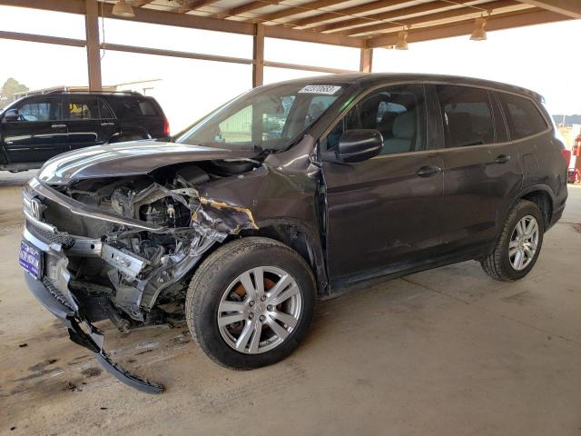 HONDA PILOT LX 2016 with VIN 5FNYF5H10GB047195 - Photo from auction