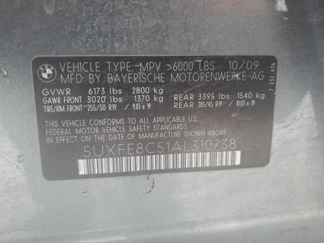 Photo 14 from auction – 2010 BMW X5 XDRIVE4 with VIN 5UXFE8C51AL310738