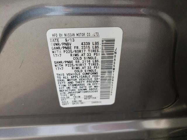 Photo 14 from auction – 2013 NISSAN ROGUE S with VIN JN8AS5MT1DW553098