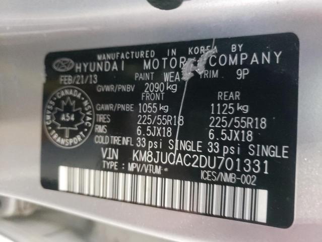 Photo 14 from auction – 2013 HYUNDAI TUCSON GLS with VIN KM8JUCAC2DU701331