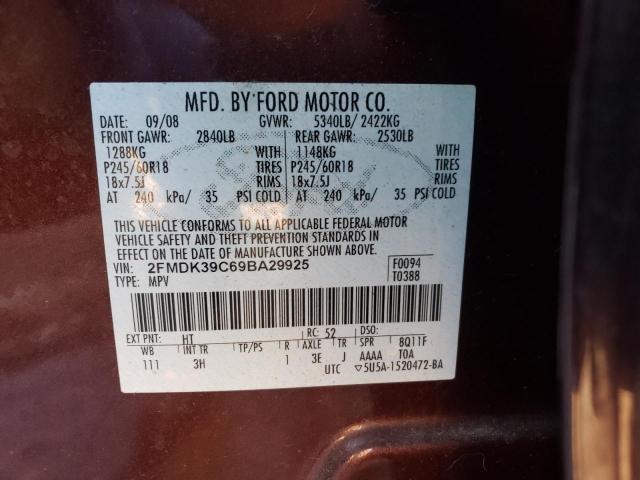 Photo 14 from auction – 2009 FORD EDGE LIMIT with VIN 2FMDK39C69BA29925