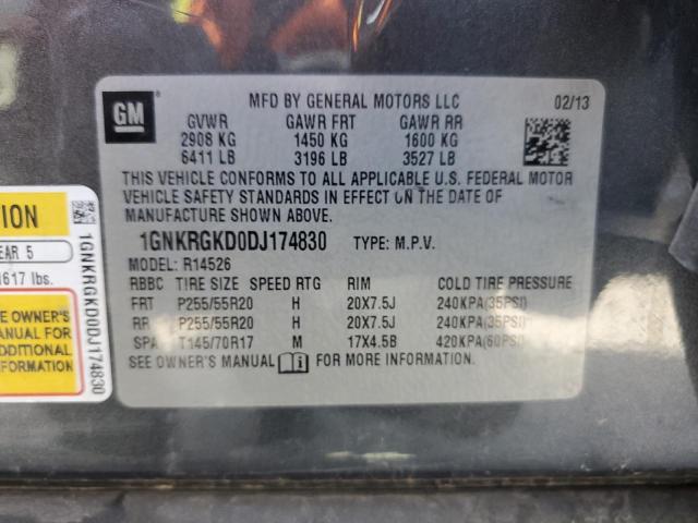Photo 14 from auction – 2013 CHEVROLET TRAVERSE L with VIN 1GNKRGKD0DJ174830