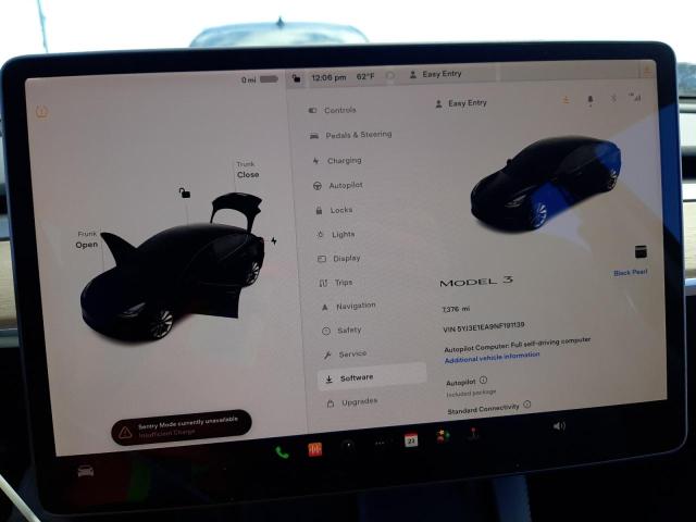 Photo 9 from auction – 2022 TESLA MODEL 3 with VIN 5YJ3E1EA9NF191139
