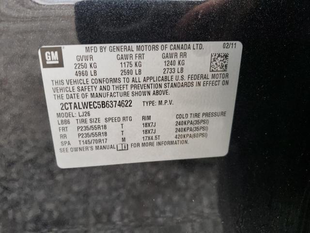 Photo 14 from auction – 2011 GMC TERRAIN SL with VIN 2CTALWEC5B6374622