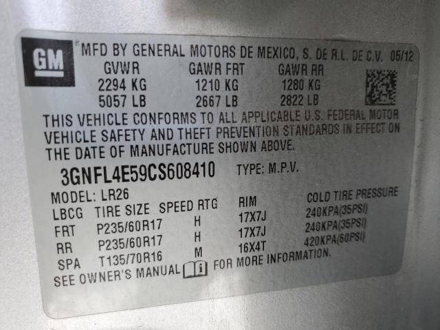 Photo 14 from auction – 2012 CHEVROLET CAPTIVA SP with VIN 3GNFL4E59CS608410
