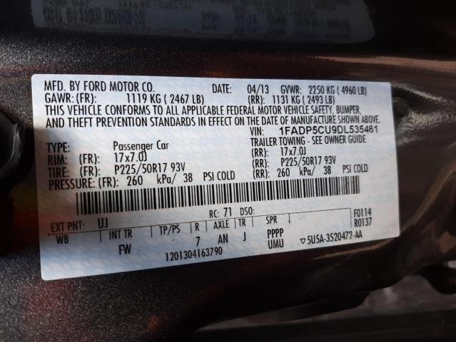 Photo 14 from auction – 2013 FORD C-MAX PREM with VIN 1FADP5CU9DL535461