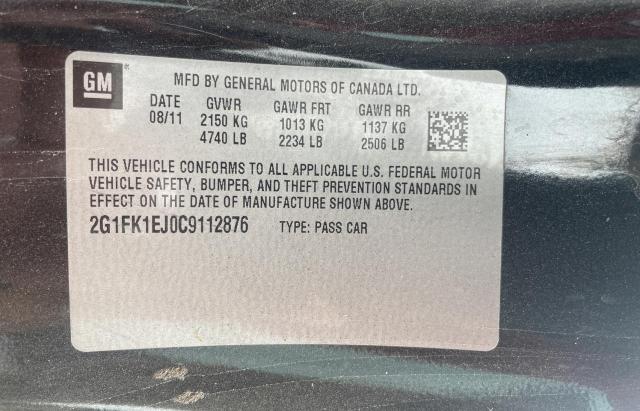Photo 10 from auction – 2012 CHEVROLET CAMARO 2SS with VIN 2G1FK1EJ0C9112876