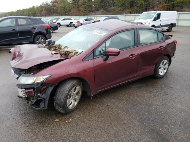 Photo 1 from auction – 2014 HONDA CIVIC LX with VIN 19XFB2F54EE260774