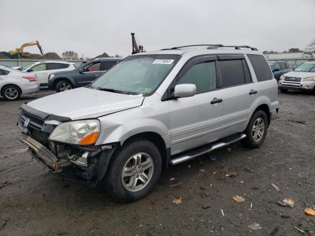 HONDA PILOT EXL 2005 with VIN 5FNYF18535B003510 - Photo from auction
