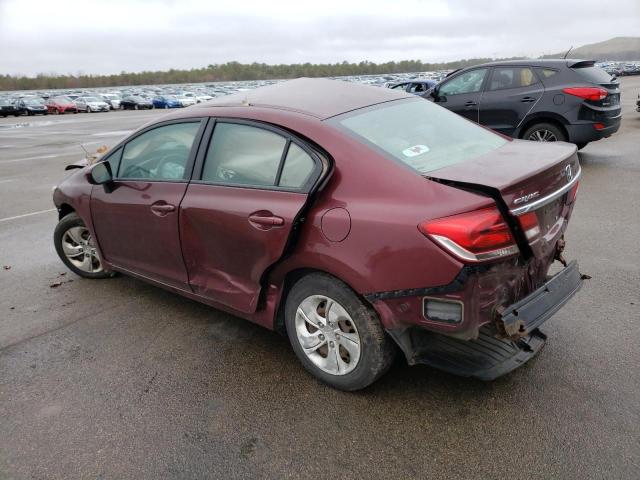 Photo 2 from auction – 2014 HONDA CIVIC LX with VIN 19XFB2F54EE260774