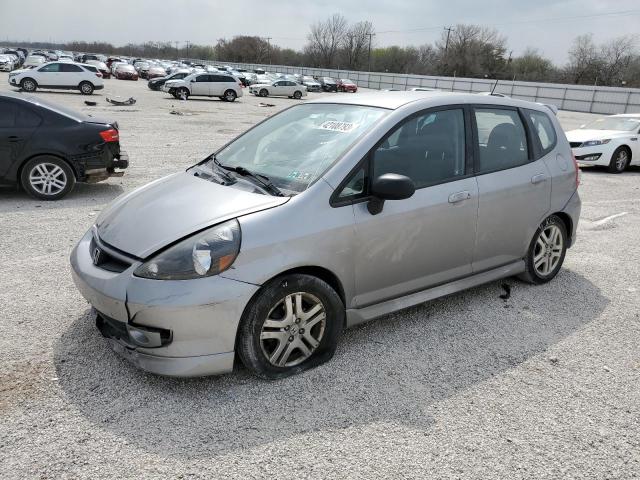 HONDA FIT S 2007 with VIN JHMGD38697S016238 - Photo from auction