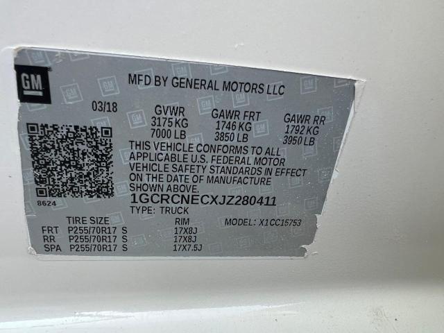 Photo 10 from auction – 2018 CHEVROLET SILVERADO with VIN 1GCRCNECXJZ280411