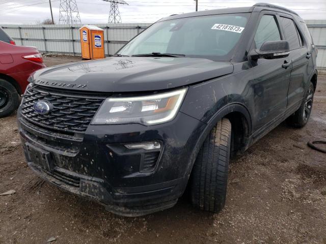 FORD EXPLORER S 2018 with VIN 1FM5K8GT4JGB27840 - Photo from auction