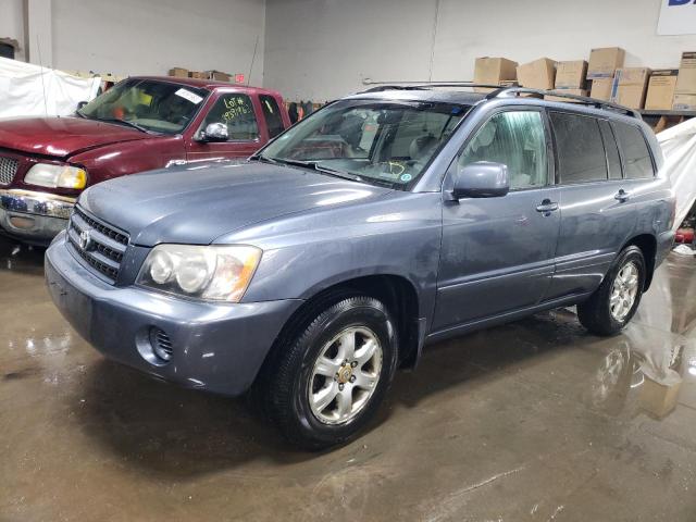 TOYOTA HIGHLANDER 2003 with VIN JTEGF21A130120275 - Photo from auction